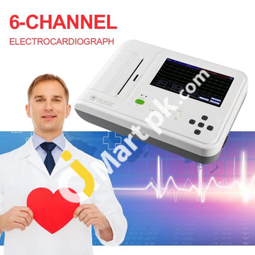 Contec New Digital Ecg 7 Touch Screen Electrocardiograph 6 Channel 12 Lead Usb Ekg Machine Imported